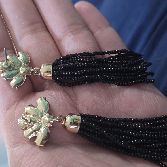 Beaded Tassel Earrings - Picture 3 of 5